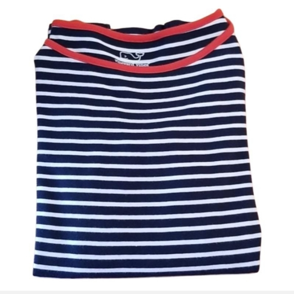 🇺🇲Vineyard vines womens blue/white 3/4 sleeve size M top. 100% Pima cotton. - Picture 9 of 9